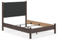 Pamytta Full Upholstered Panel Bed, Dresser and Mirror