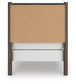 Pamytta Twin Upholstered Panel Bed, Dresser and Mirror