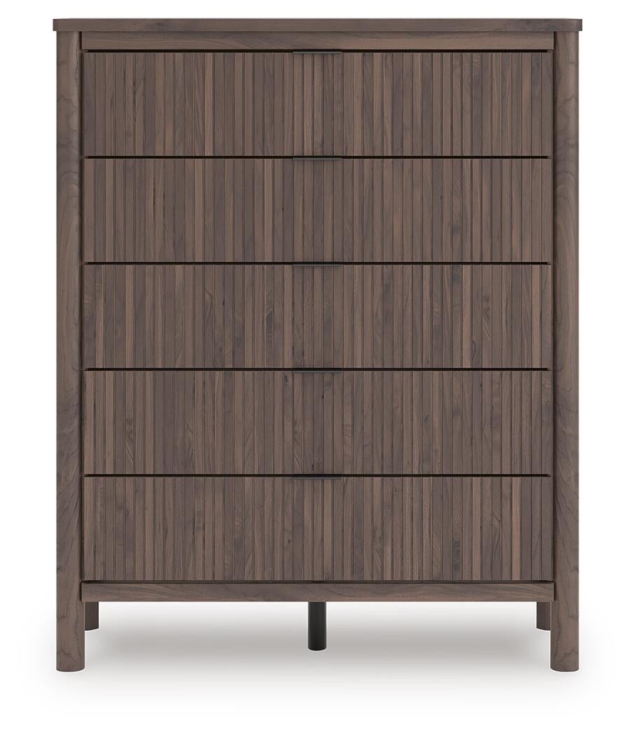 Cadmori Queen Panel Bed, Dresser, Mirror, Chest and Nightstand