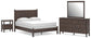 Pamytta Queen Panel Bed, Dresser, Mirror and Nightstand