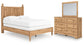 Aleaport Full Panel Bed with Mirrored Dresser