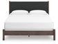 Pamytta King Upholstered Panel Bed, Dresser and Mirror