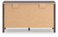 Pamytta King Panel Platform Bed, Dresser, Mirror and Nightstand