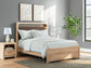 Kinlanni Queen Upholstered Platform Bed, Dresser and Mirror
