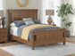 Rowlenstown Queen Poster Bed with Mirrored Dresser and Nightstand