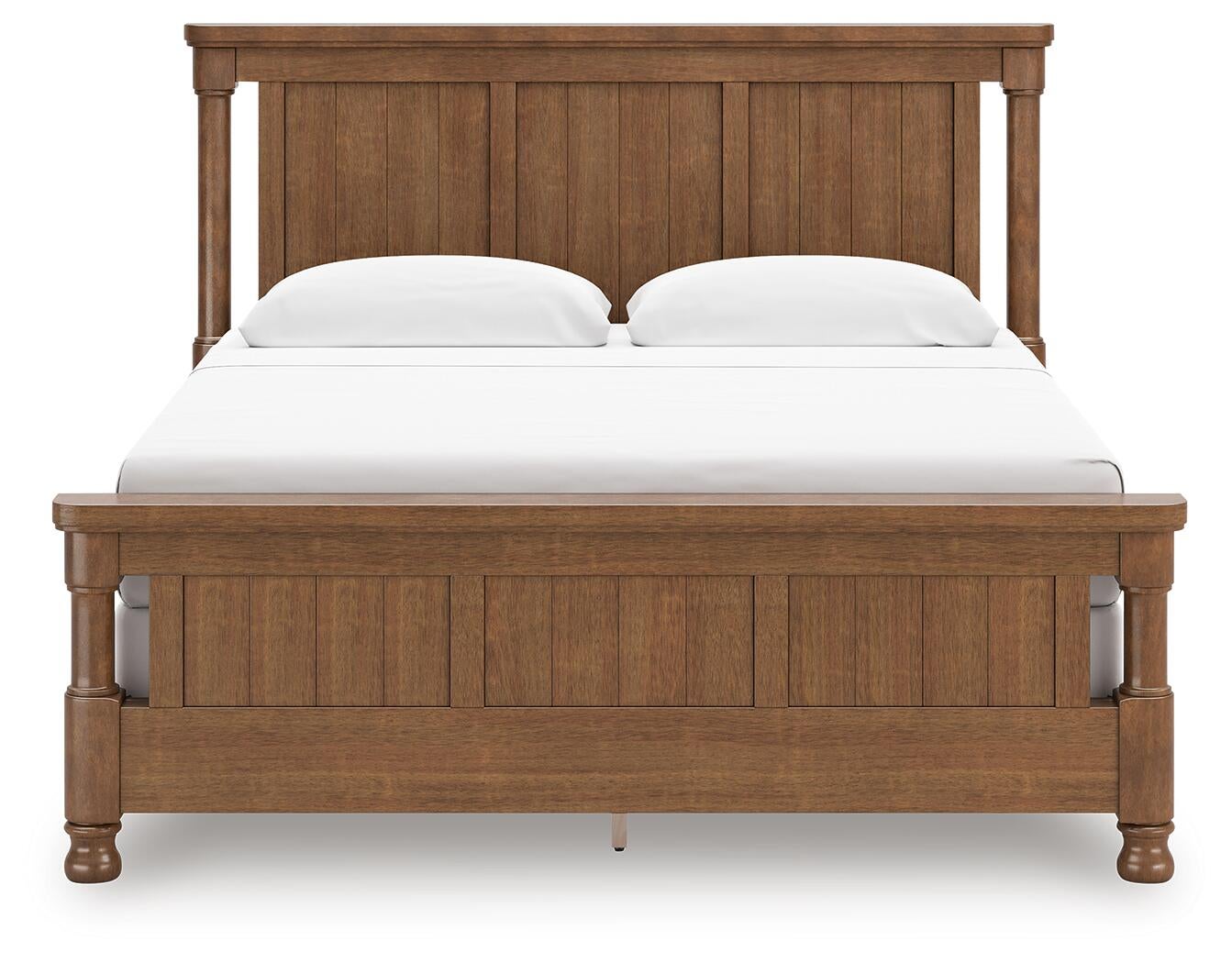 Rowlenstown King Poster Bed with Mirrored Dresser