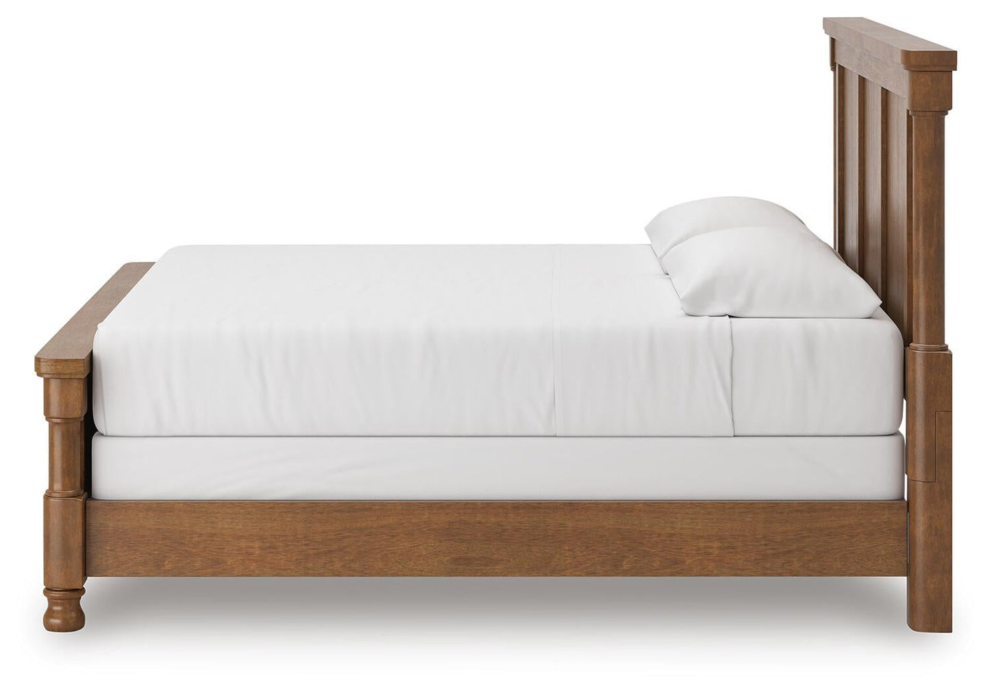Rowlenstown King Poster Bed with Mirrored Dresser