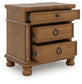 Rowlenstown California King Poster Bed with Mirrored Dresser and Nightstand