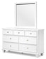 Fortman Twin Panel Storage Bed, Dresser, Mirror and Nightstand