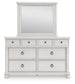 Chadworth King Poster Bed, Dresser, Mirror and Nightstand