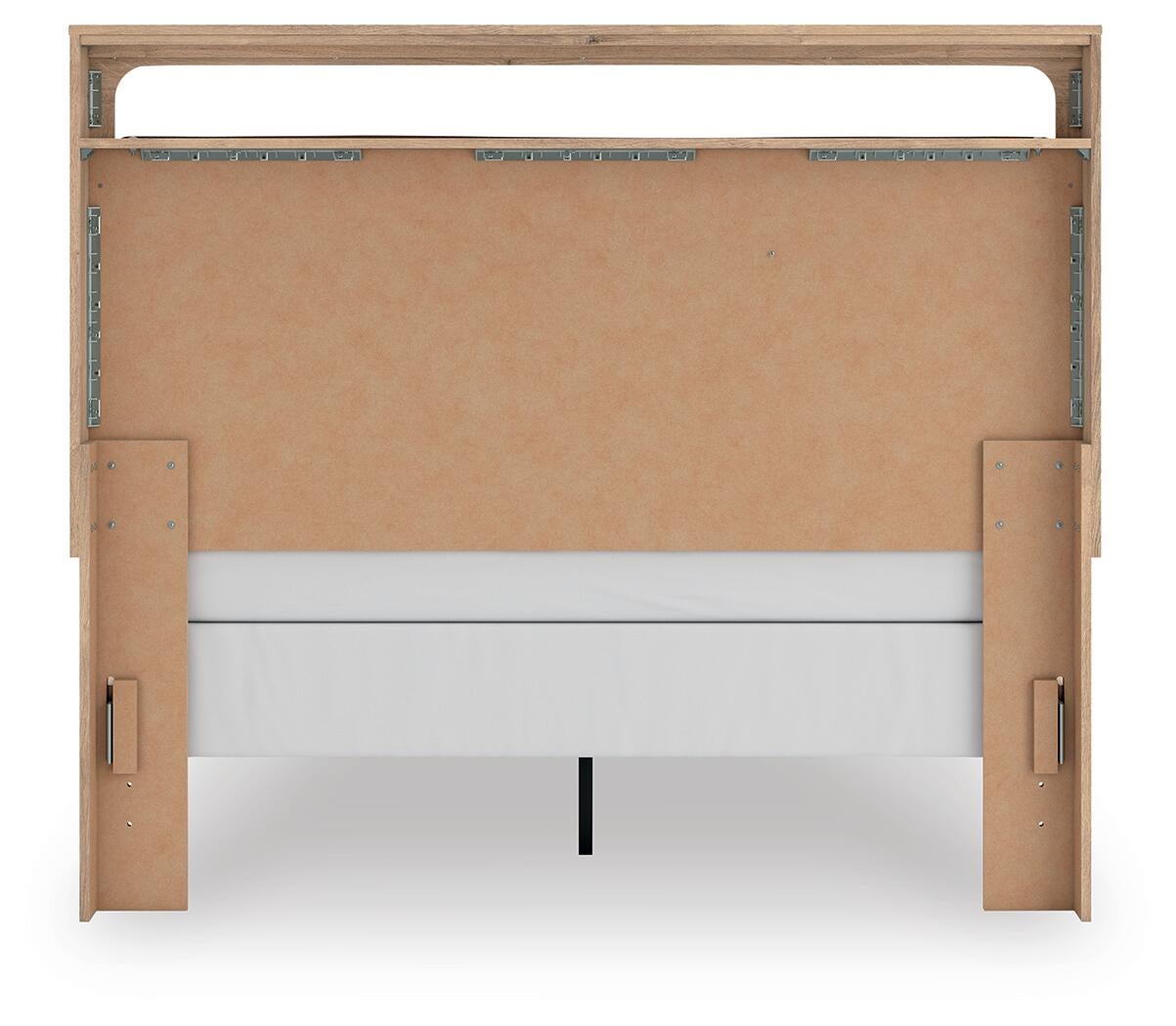 Kinlanni Queen Upholstered Panel Bed, Dresser, Mirror and Nightstand