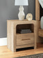 Kinlanni King Upholstered Panel Bed, Dresser, Mirror and Nightstand