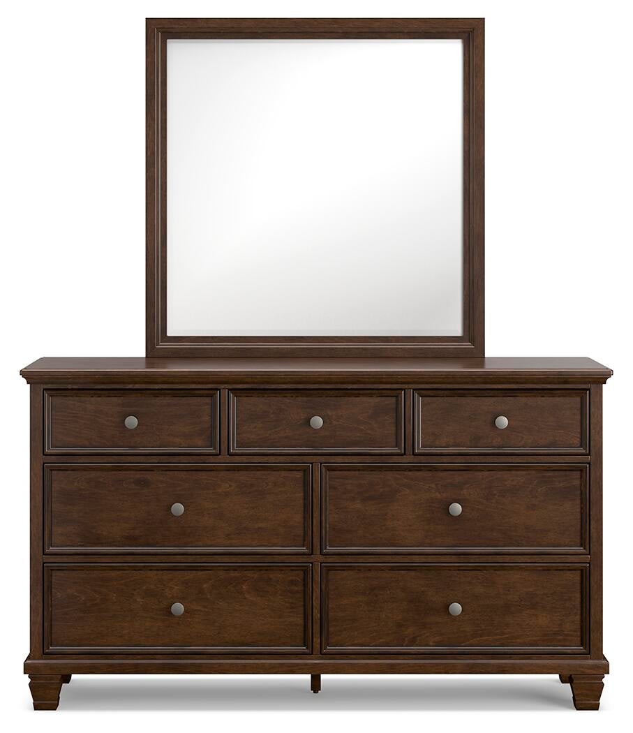 Danabrin Twin Panel Storage Bed, Dresser and Mirror