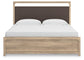 Kinlanni King Upholstered Panel Bed, Dresser and Mirror