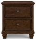 Danabrin California King Panel Storage Bed, Dresser, Mirror and Nightstand