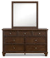 Danabrin Full Panel Storage Bed, Dresser, Mirror and Nightstand