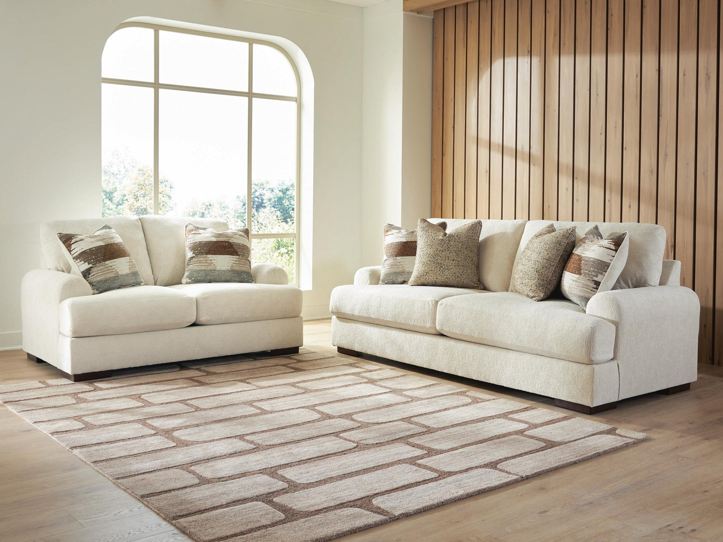 Jayne Park Sofa and Loveseat