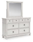 Rowlenstown Queen Poster Bed, Dresser, Mirror and Nightstand