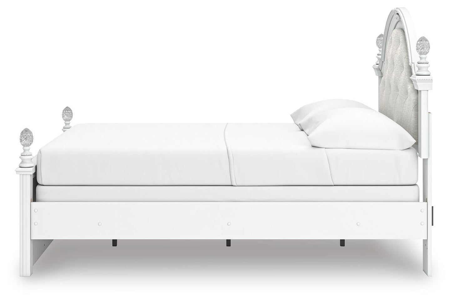 Kozlani Full Upholstered Panel Bed, Dresser and Mirror