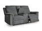 Barnsana DBL REC PWR Loveseat w/Console