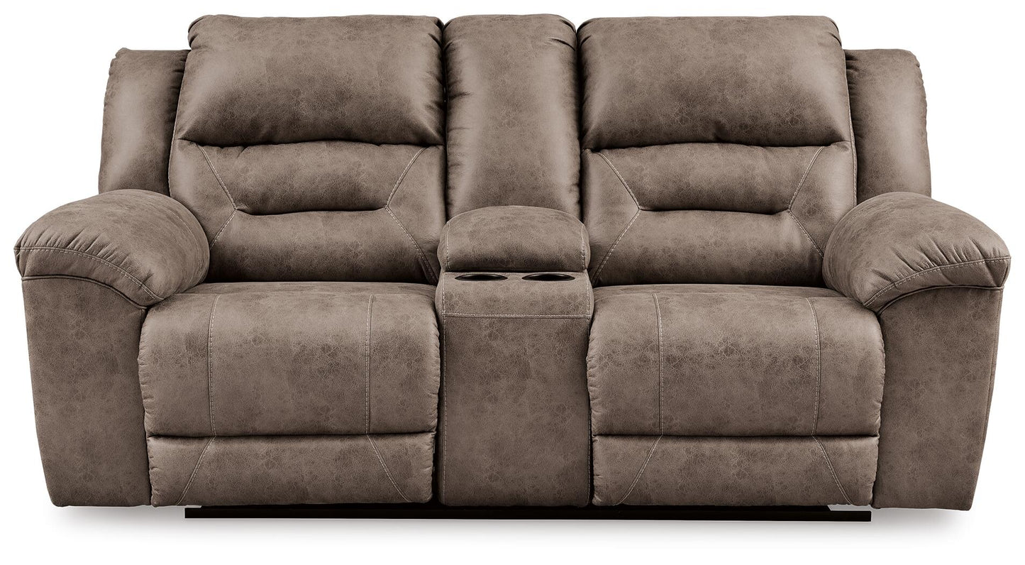 Stoneland DBL REC PWR Loveseat w/Console