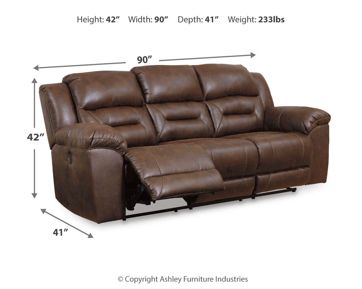 Stoneland Reclining Power Sofa