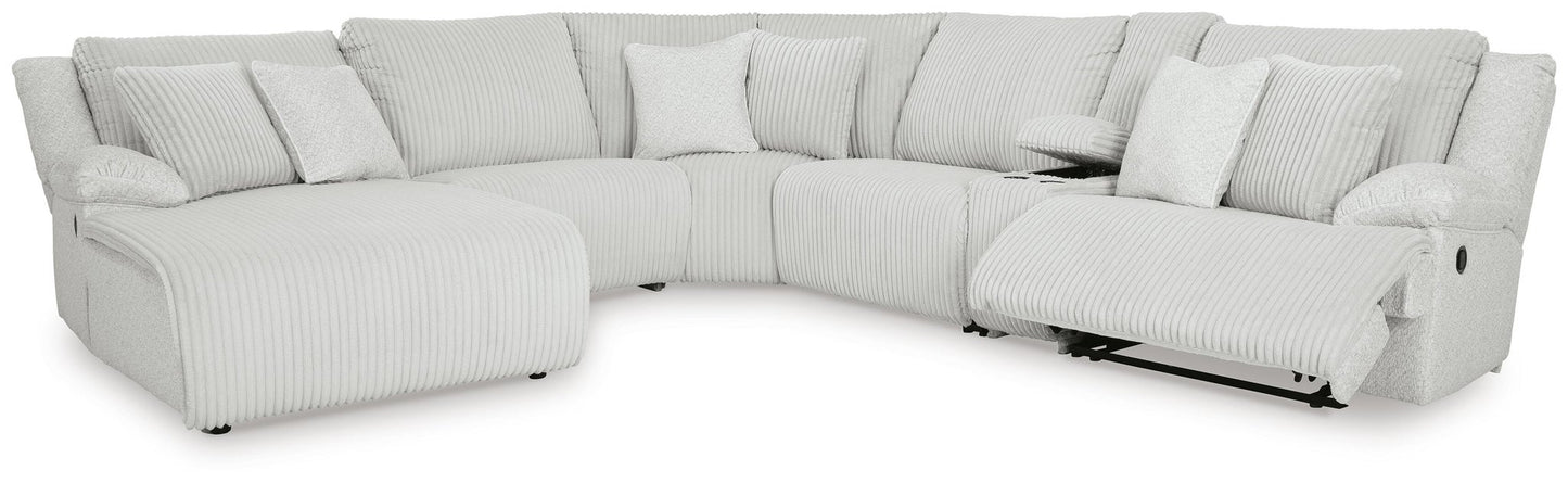Top Tier 6-Piece Reclining Sectional with Chaise