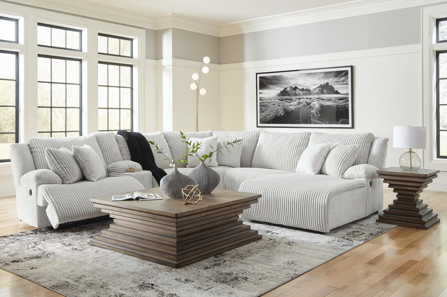 Top Tier 6-Piece Reclining Sectional with Chaise