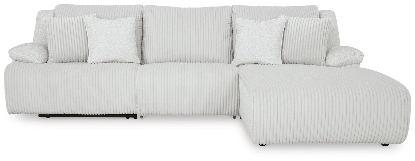 Top Tier 3-Piece Reclining Sectional Sofa Chaise