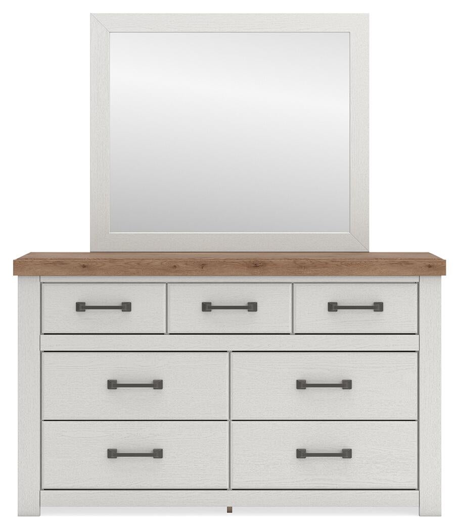 Savonport Queen Panel Storage Bed. Dresser, Mirror and Nightstand