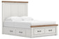 Savonport King Panel Storage Bed. Dresser, Mirror and Nightstand