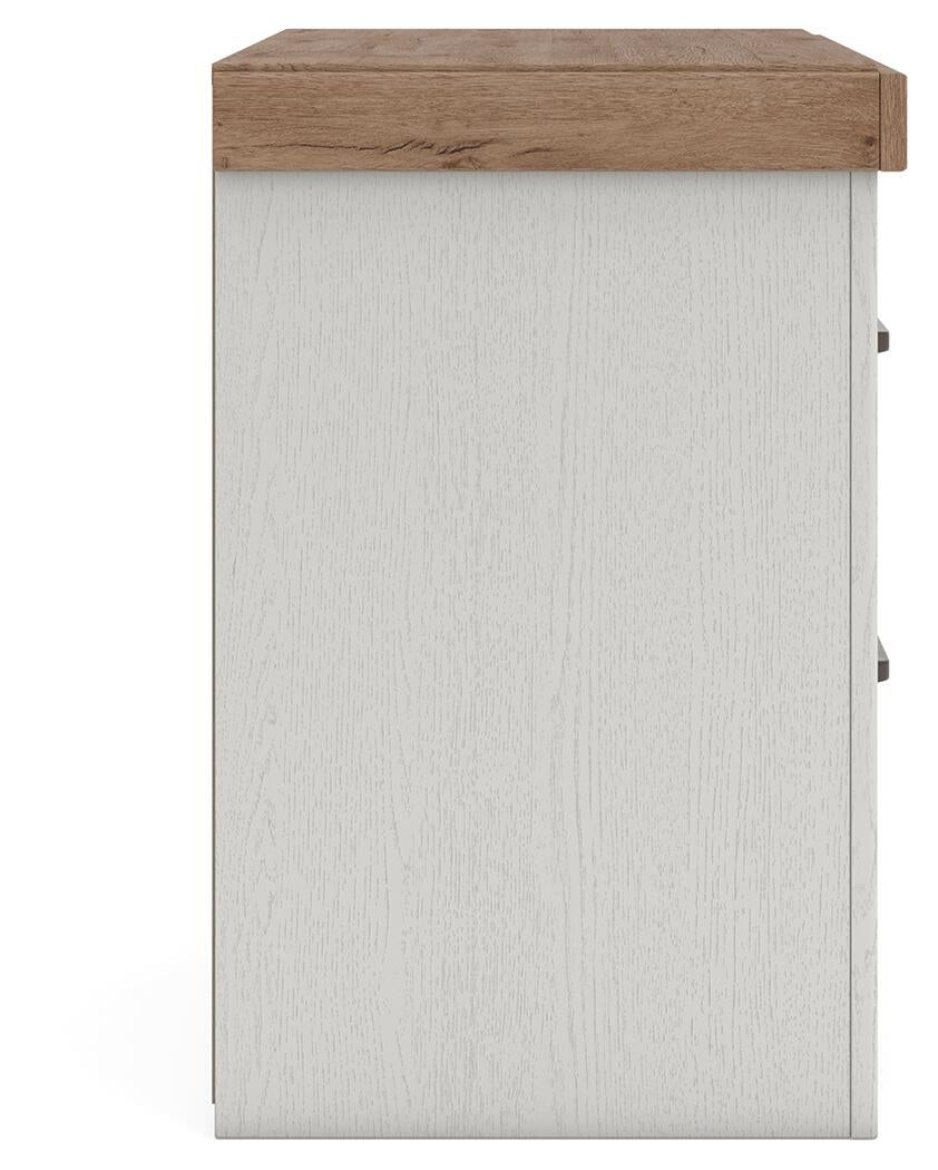 Savonport Twin Panel Bed. Dresser, Mirror and Nightstand