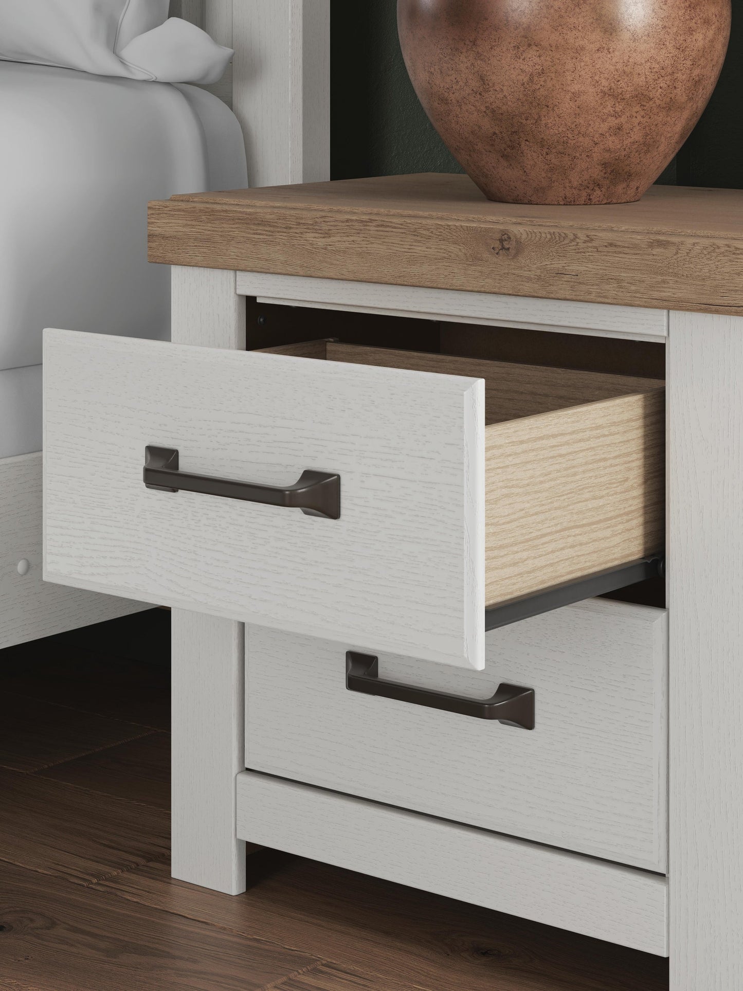 Savonport Queen Panel Bed, Dresser, Mirror, Chest and Nightstand