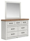 Savonport Twin Panel Bed, Dresser and Mirror