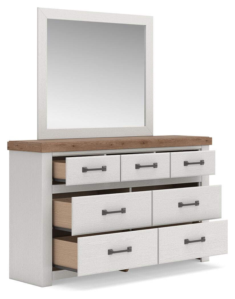 Savonport Queen Panel Bed, Dresser and Mirror
