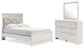 Altyra Full Panel Bed with Mirrored Dresser Premier Furniture & Mattress