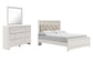 Altyra Queen Panel Bed with Mirrored Dresser Premier Furniture & Mattress