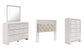 Altyra Queen Panel Headboard with Mirrored Dresser and Chest Premier Furniture & Mattress