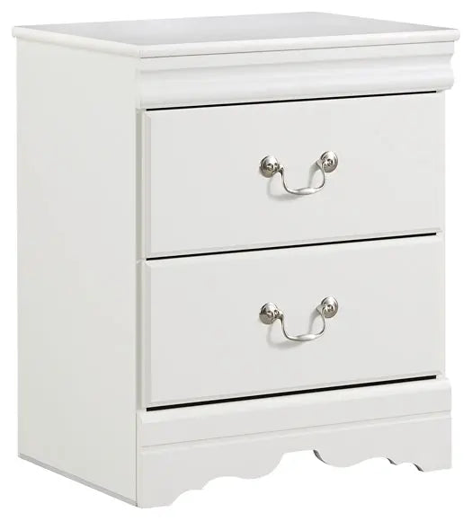 Anarasia Queen Sleigh Bed with Mirrored Dresser and Nightstand Premier Furniture & Mattress