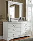 Anarasia Queen Sleigh Bed with Mirrored Dresser and Nightstand Premier Furniture & Mattress