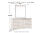 Anarasia Queen Sleigh Bed with Mirrored Dresser and Nightstand Premier Furniture & Mattress