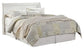 Anarasia Queen Sleigh Headboard with Mirrored Dresser, Chest and 2 Nightstands Premier Furniture & Mattress