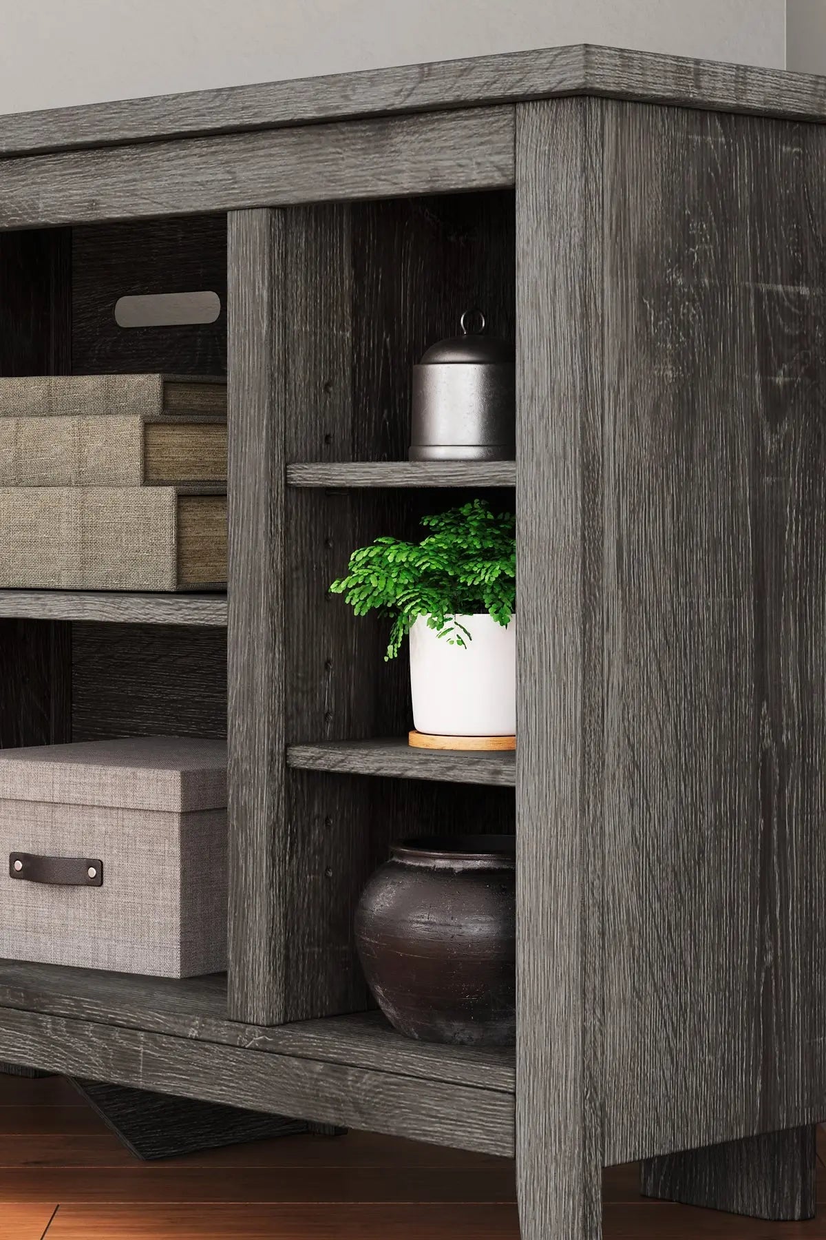 Arlenbry Corner TV Stand/Fireplace OPT Premier Furniture & Mattress
