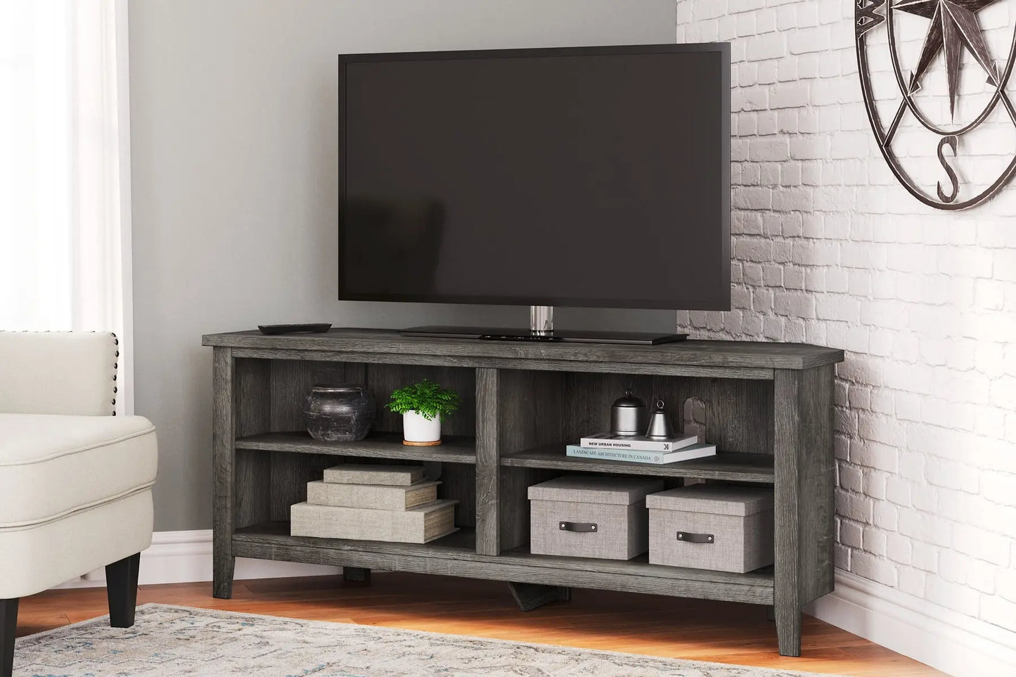 Arlenbry Medium Corner TV Stand Premier Furniture & Mattress