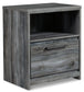 Baystorm Full Panel Bed with Mirrored Dresser and Nightstand Premier Furniture & Mattress