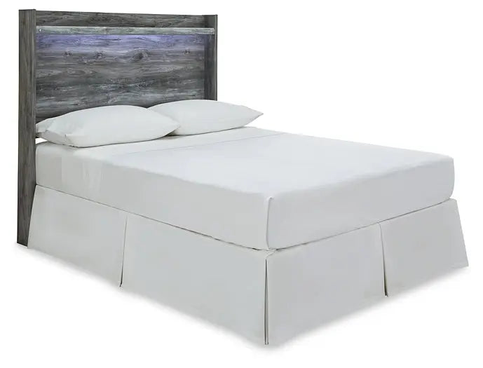Baystorm Full Panel Headboard with Mirrored Dresser and Nightstand Premier Furniture & Mattress