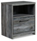 Baystorm Full Panel Headboard with Mirrored Dresser and Nightstand Premier Furniture & Mattress