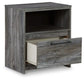 Baystorm Full Panel Headboard with Mirrored Dresser and Nightstand Premier Furniture & Mattress