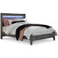 Baystorm Queen Panel Bed with Mirrored Dresser - Premier Furniture & Mattress