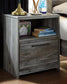 Baystorm Queen Panel Bed with Mirrored Dresser and Nightstand - Premier Furniture & Mattress